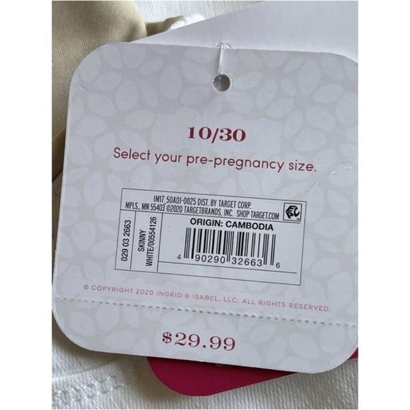 Isabel Maternity by Ingrid & Isabel Size 10 Crossover Panel Skinny Jeans… - Picture 8 of 12